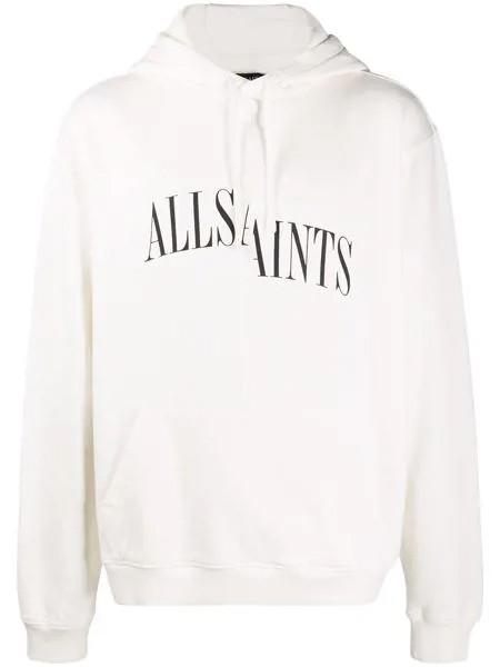 AllSaints худи Drop Out с логотипом и кулиской