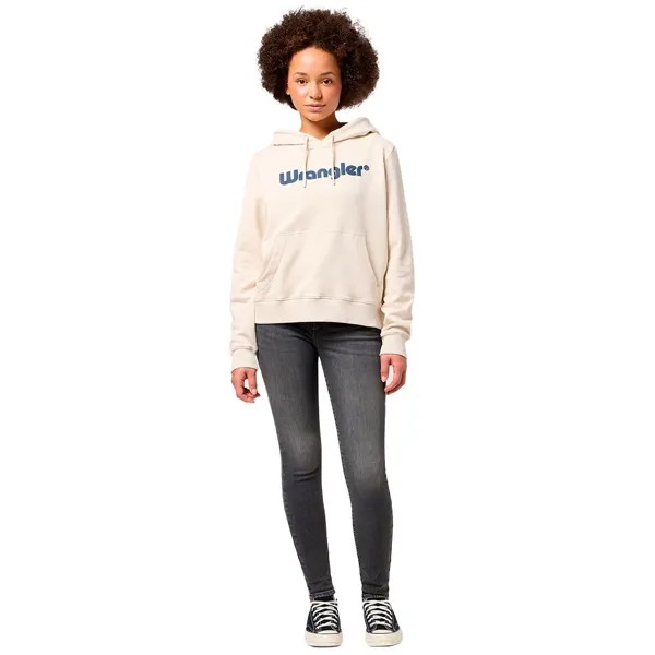 Худи Wrangler 112350335 Regular, белый