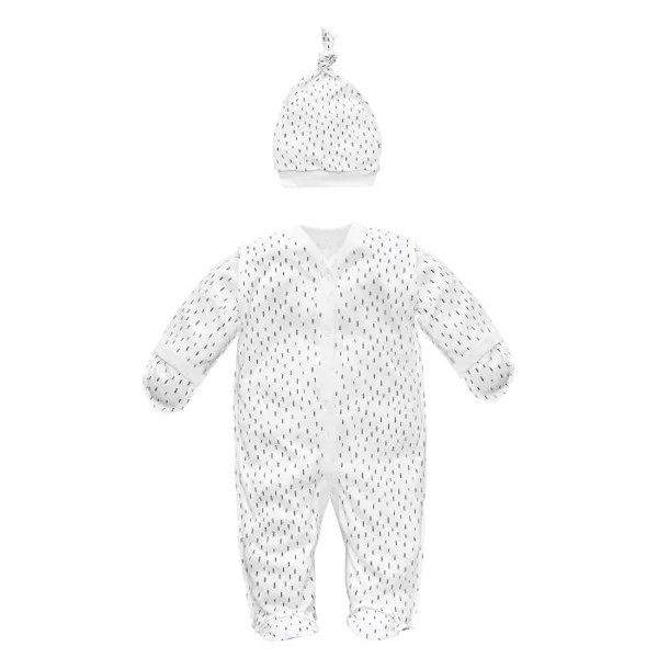 AmaroBaby Комбинезон-слип с шапочкой Черточки