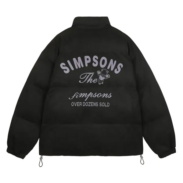 Стеганая куртка унисекс The Simpsons, Темно-серый