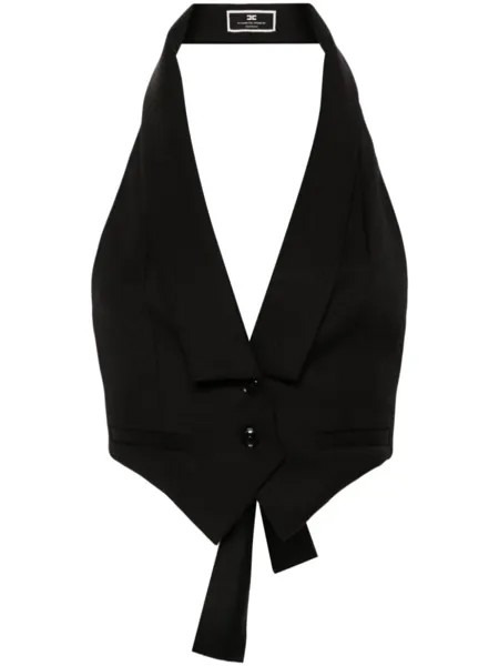 Elisabetta Franchi жилет Cool из шерсти, черный