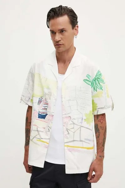 АЛЬФОНС рубашка из хлопка Desigual, белый