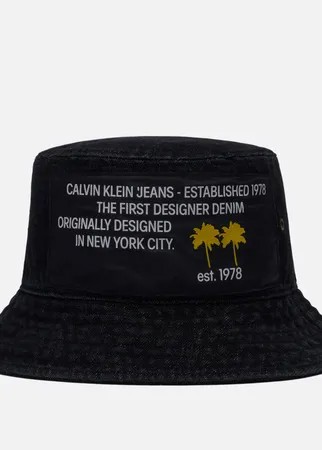 Панама Calvin Klein Jeans Palm Print, цвет чёрный
