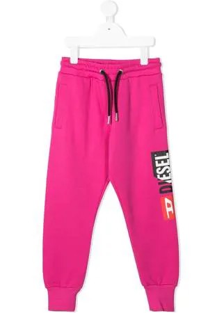 Diesel Kids спортивные брюки с логотипом
