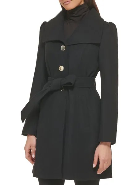 Бушлат из смесовой шерсти Guess Black