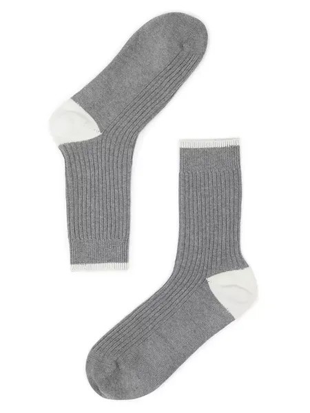 Хлопковые носки Brunello Cucinelli, серый