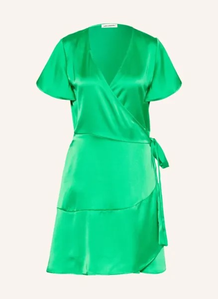 Miranda атласное платье  Lollys Laundry, зеленый