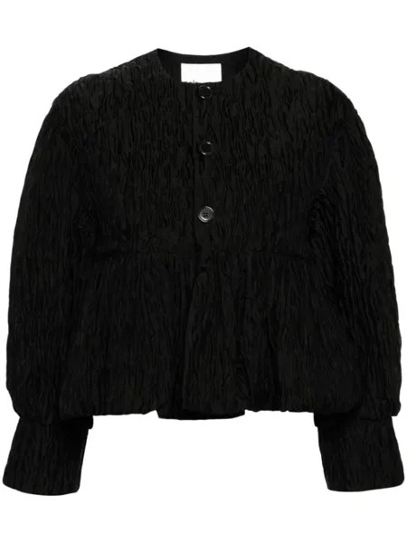Noir Kei Ninomiya стеганая куртка с баской, черный