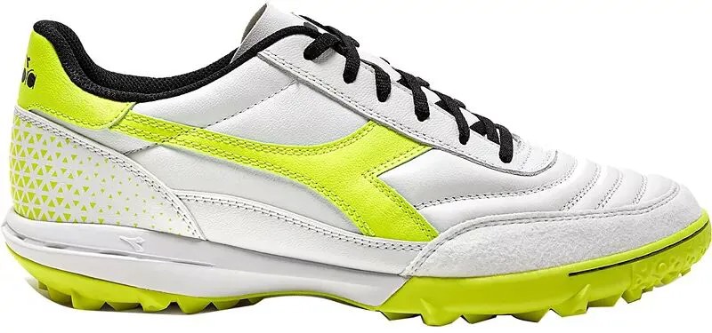 Футбольные бутсы Diadora Calcetto GR LT для газона, белый/желтый