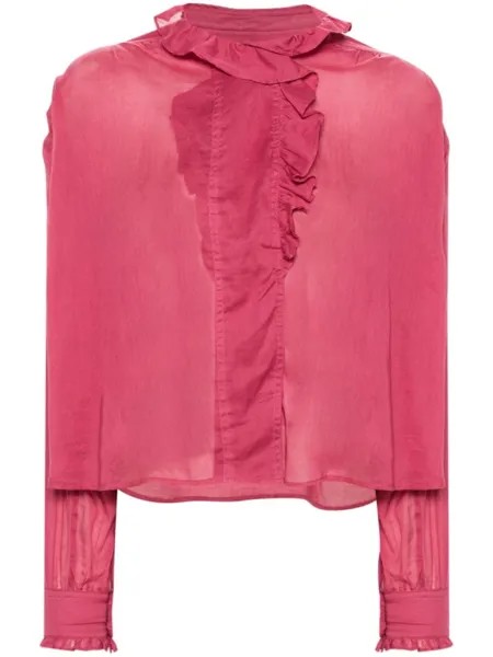 ISABEL MARANT блузка Pamiala с оборками, розовый