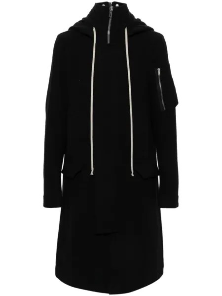 Rick Owens пальто Мегапарка, черный