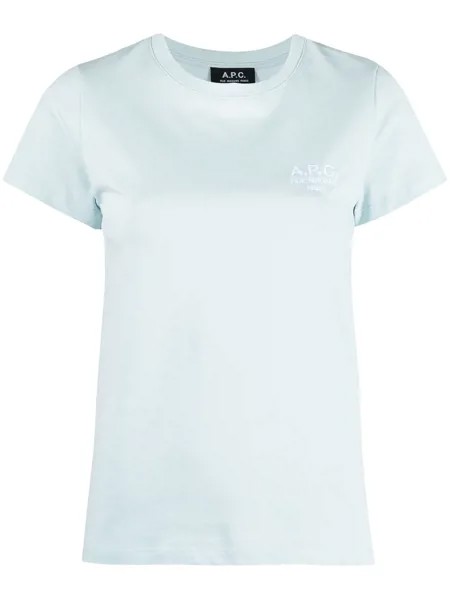 A.P.C. футболка Denise с вышитым логотипом