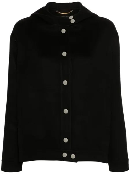 Kiton кашемировая куртка с капюшоном, черный