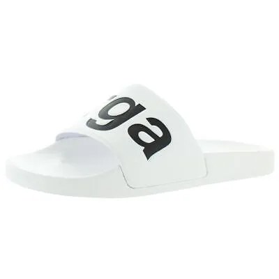 Мужские шлепанцы для бассейна Superga 1908, белые, искусственные, 8, средние (D) BHFO 4189