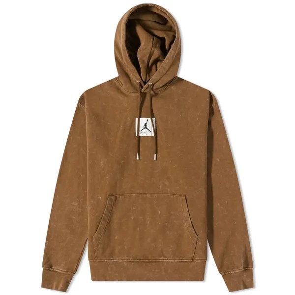 Толстовка Air Jordan Washed Fleece Popover, коричневый
