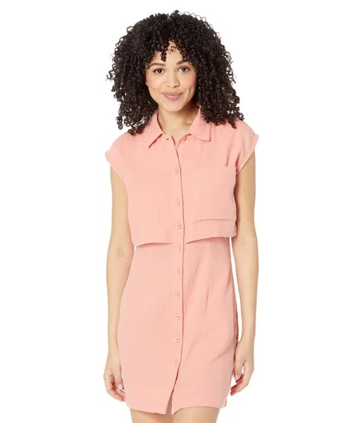 Платье MONROW, Double Layer Shirtdress