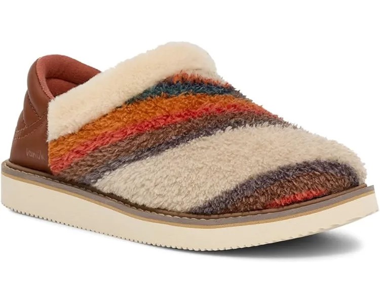 Домашняя обувь Sanuk Cozy Vibe Low SL Warm Stripe, цвет Light Multi