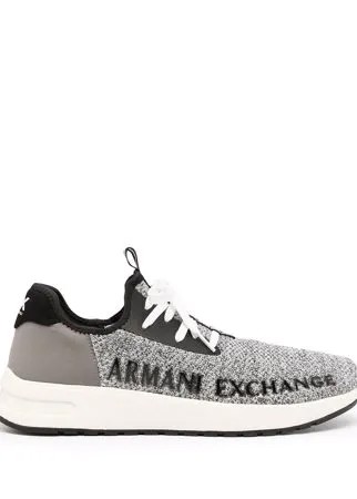 Armani Exchange кроссовки-носки с логотипом