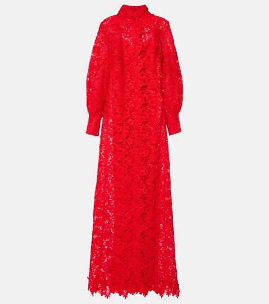 Платье-рубашка Salma с кружевным поясом Safiyaa, цвет lacquer red