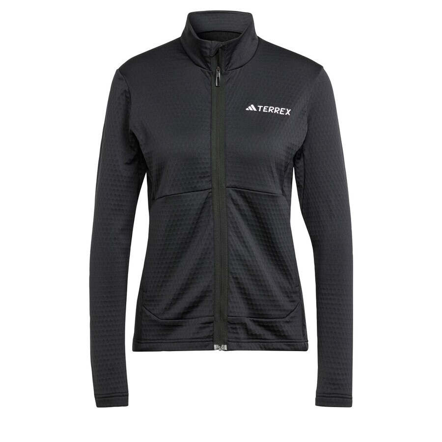 Спортивная флисовая куртка Adidas, черный