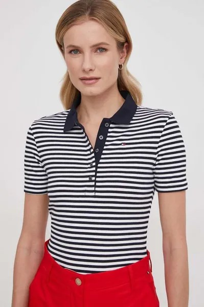 Рубашка поло Tommy Hilfiger, темно-синий