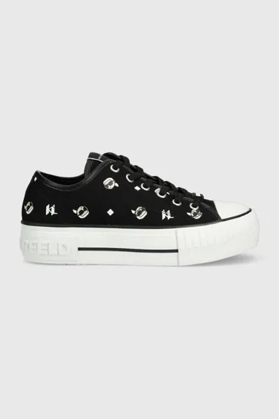 Детские кеды KL60415 KAMPUS MAX Karl Lagerfeld, черный