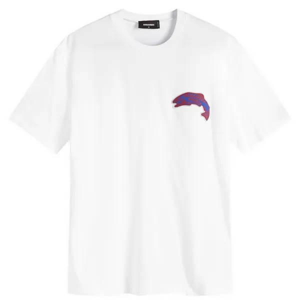 Футболка Dsquared2 Fish Logo T-Shirt, белый