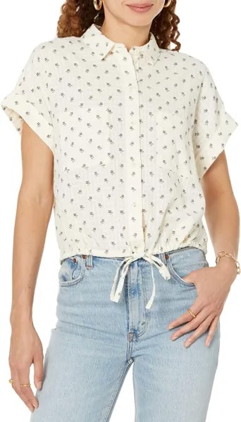 Рубашка на пуговицах в цвете Blooming Ikat Madewell, цвет Lighthouse