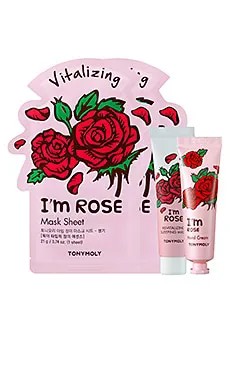 Набор из маски и крема для рук i'm rose cracker box - TONYMOLY