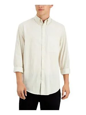 CALVIN KLEIN Мужская бежевая повседневная рубашка стрейч на пуговицах XL