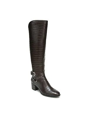 LIFE STRIDE Женские коричневые нескользящие ботинки на молнии с пряжкой и каблуком, 8 м