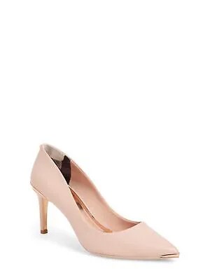 TED BAKER LONDON Женские розовые кожаные туфли без шнуровки Wishiri Stiletto 38,5