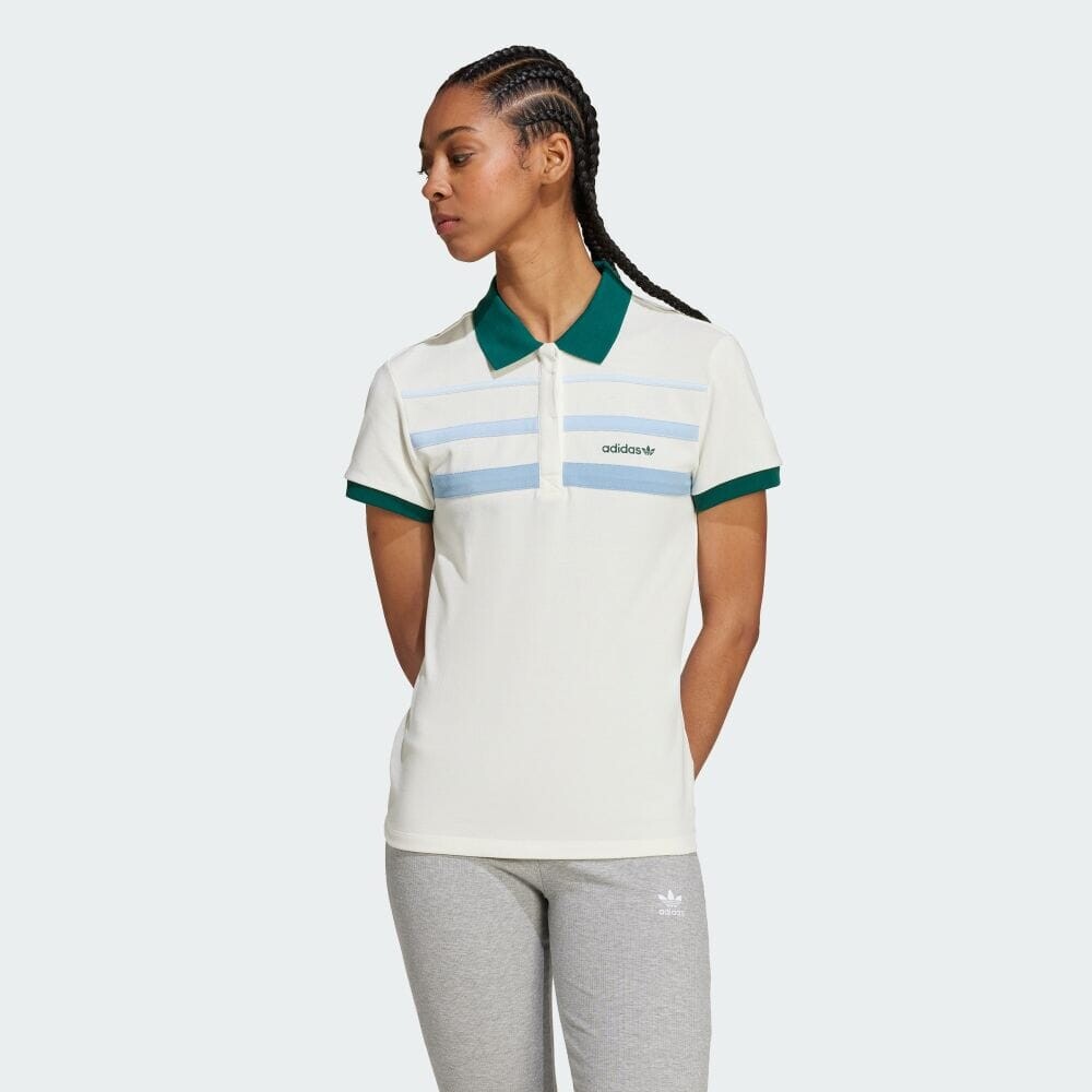 Поло Adidas 80S Slim Polo Shirt, цвет Off White