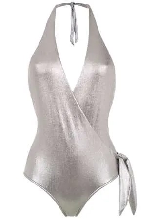 Adriana Degreas wrap style Argento swimsuit