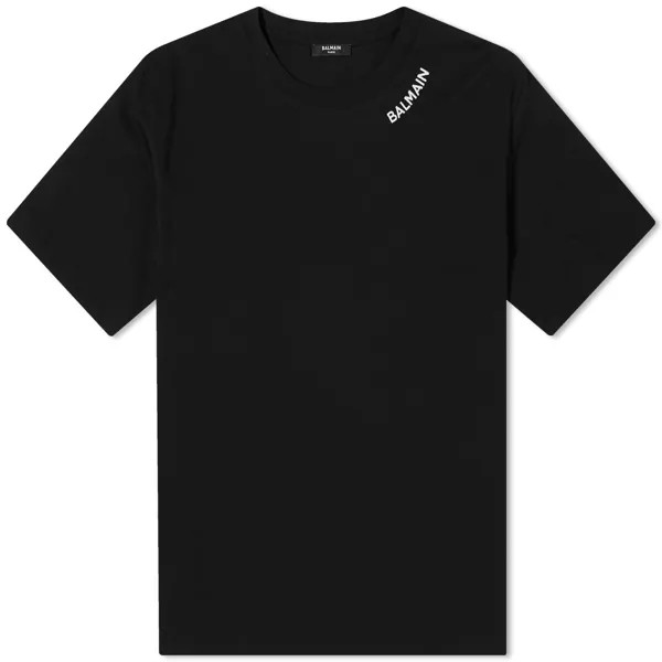 Футболка Balmain Stitch Logo, цвет Black & White