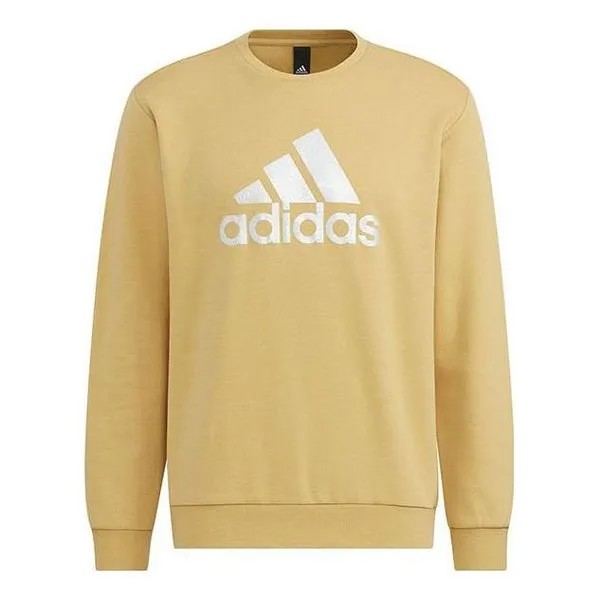 Толстовка Men's adidas Brand Large Logo Printing Round Neck Long Sleeves Khaki, хаки