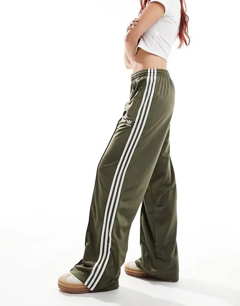 Зеленые спортивные брюки свободного кроя adidas Originals – Firebird
