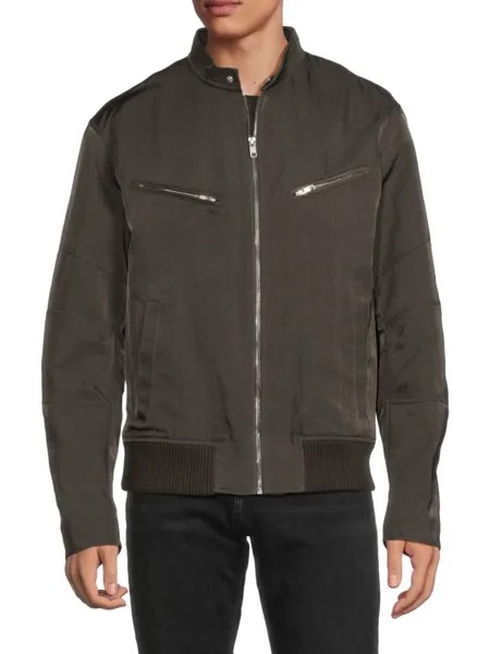 Бомбер с вышивкой Helmut Lang, цвет Ash
