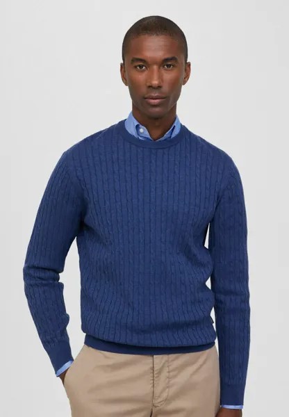 Вязаный свитер CABLE CREW Façonnable, цвет naval blue