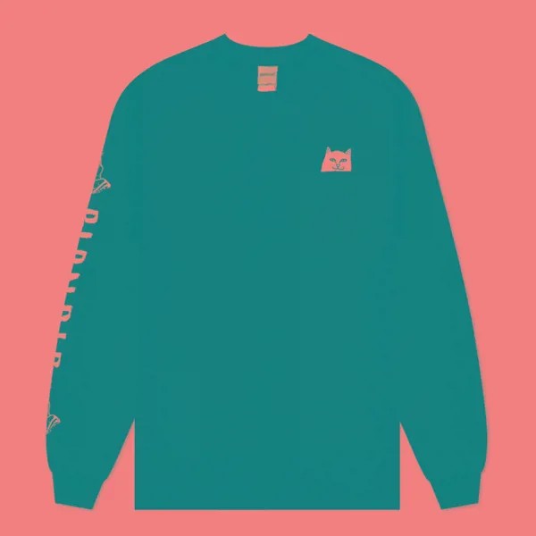 Мужской лонгслив Ripndip Lord Nermal Pocket чёрный, Размер L
