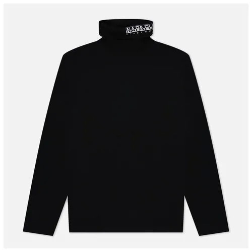 Мужской лонгслив Napapijri Box Turtle Neck чёрный, Размер XXL