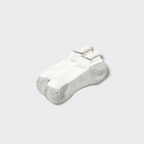 Спортивные короткие носки с ворсовой подкладкой Uniqlo, кремовый