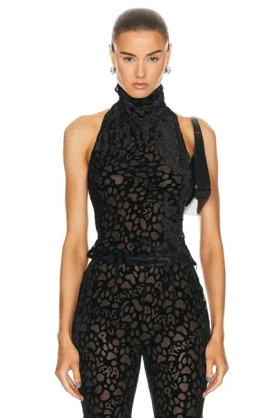 Топ Priscavera Low Back Halter, черный