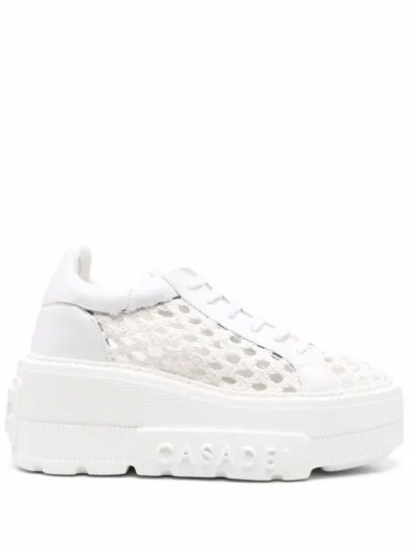 Casadei кроссовки на платформе, белый