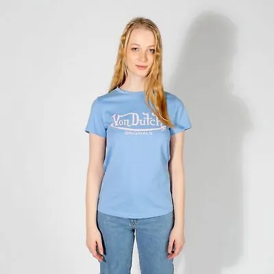Женская футболка Von Dutch Originals Wmns Alexis SS Lifestyle синий