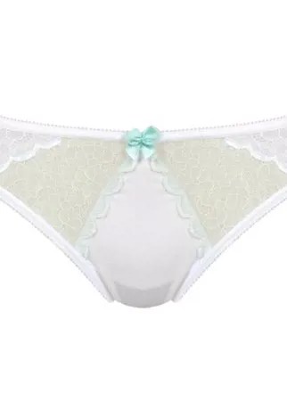 LUI et ELLE Трусы Бразилиана Melodie с кружевными вставками, размер 5 (XL), gris melange