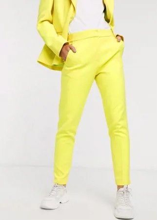 Строгие брюки лимонного цвета French Connection-Желтый
