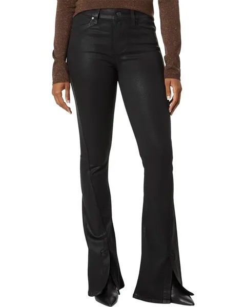 Джинсы Paige High-Rise Lou Lou Jolene Pockets Twist Outseam in Black Fog Luxe Coating, цвет Black Fog Luxe Coating