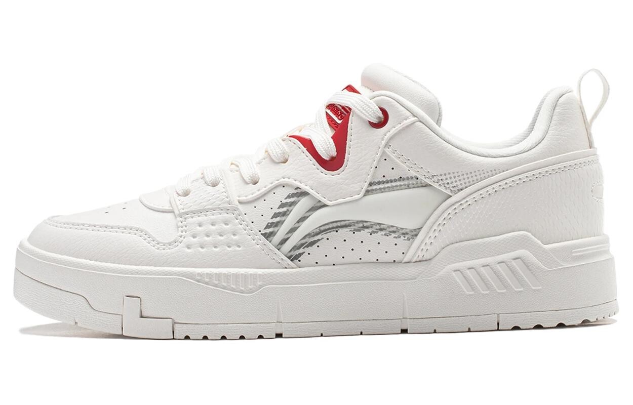 Кроссовки LINING Common 80s Skateboarding Shoes Women's Low-top, белый