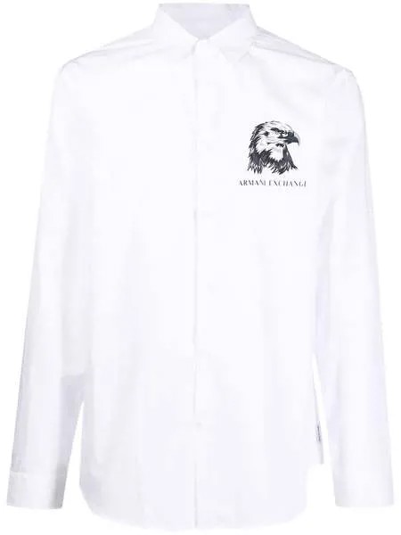 Armani Exchange рубашка с длинными рукавами и логотипом